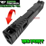 ZAFFIRI BLACK COMPLETE IBS PORTED SLIDE WITH IBS BARREL - GLOCK OEM WHITE DOT SIGHTS - UPK INSTALLED - RMSC COVER PLATE FOR GLOCK 43 / 43X - Image 6