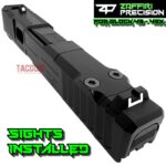 ZAFFIRI BLACK COMPLETE IBS PORTED SLIDE WITH IBS BARREL - GLOCK OEM WHITE DOT SIGHTS - UPK INSTALLED - RMSC COVER PLATE FOR GLOCK 43 / 43X - Image 4