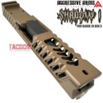 AGGRESSIVE ARMS FDE TAN SHADOW 1 PORTED SLIDE AND OCTA-PORT BARREL COMPLETE WITH PARTS INSTALLED FOR GLOCK 19 GEN 3 (Copy) - Image 4