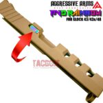 AGGRESSIVE ARMS RAINBOW PVD STRIKER - COMPLETE DEPRESSOR ROD - EXTRACTOR - SLIDE PLATE for GLOCK 43 43X 48 - Image 8
