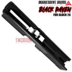 AGGRESSIVE ARMS BLACK RAVEN PORTED RMR SLIDE AND POLISHED STAINLESS STEEL BARREL FOR GLOCK 26 GEN 3 - Image 7