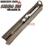 AGGRESSIVE ARMS SAHARA FDE TAN PORTED RMR SLIDE AND POLISHED STAINLESS STEEL BARREL FOR GLOCK 26 GEN 3 - Image 7