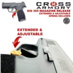CROSS ARMORY EXTENDED ADJUSTABLE MAGAZINE CATCH SIG P365 w/ SPRING & SET SCREW / TOOL - Black Red Blue Purple Silver Gold & Rainbow - Image 2