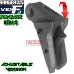 RANGER PROOF / JOHNNY GLOCK COLLABORATION VEX F3 TUNGSTEN GREY ADJUSTABLE TRIGGER for GLOCK GEN 1 2 3 4 5 - 17 19 19X 20 21 22 23 24 26 27 31 32 33 34 35 37 36 38 39 43 43x 45 48 - Image 2