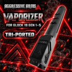 AGGRESSIVE ARMS VAPORIZER TRIAD Ported Compensated Barrel for OEM GLOCK 19 GEN 1 2 3 4 5 - 416 STAINLESS BLACK NITRIDE - Image 7