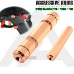 AGGRESSIVE ARMS JEWELRY COPPER DIMPLE PINS - EXTENDED SLIDE LOCK - EXTENDED MAGAZINE CATCH for GLOCK 43X & 48 - Image 3