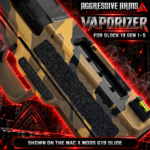AGGRESSIVE ARMS VAPORIZER TRIAD Ported Compensated Barrel for OEM GLOCK 19 GEN 1 2 3 4 5 - 416 STAINLESS BLACK NITRIDE - Image 6