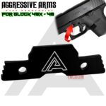 AGGRESSIVE ARMS STEALTH BLACK - EXTENDED SLIDE LOCK for GLOCK 43 - 43X - 48