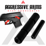 AGGRESSIVE ARMS STEALTH BLACK DIMPLE PINS - EXTENDED SLIDE LOCK - EXTENDED MAGAZINE CATCH for GLOCK 43X & 48 - Image 3