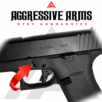 AGGRESSIVE ARMS STEALTH BLACK - EXTENDED SLIDE LOCK for GLOCK 43 - 43X - 48 - Image 2
