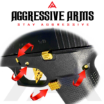 AGGRESSIVE ARMS JEWELRY GOLD DIMPLE PINS - EXTENDED SLIDE LOCK - EXTENDED MAGAZINE CATCH for GLOCK 43X & 48 - Image 2