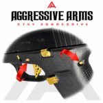 AGGRESSIVE ARMS GOLD TITANIUM NITRIDE OVER STAINLESS STEEL UPGRADE Performance for GLOCK 43 43X 48 Dimple Pins - Image 2