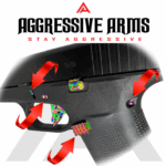 AGGRESSIVE ARMS JEWELRY RAINBOW DIMPLE PINS - EXTENDED SLIDE LOCK - EXTENDED MAGAZINE CATCH for GLOCK 43X & 48 - Image 2