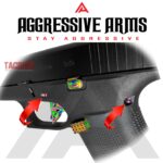 AGGRESSIVE ARMS JEWLERY RAINBOW OVER STAINLESS STEEL UPGRADE Performance for GLOCK 43 43X 48 Dimple Pins - Image 2