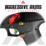 AGGRESSIVE ARMS RAINBOW PVD - EXTENDED SLIDE LOCK for GLOCK 43 - 43X - 48 - Image 2