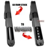 AGGRESSIVE ARMS VAPORIZER Ported Compensated Barrel for OEM GLOCK 34 GEN 1 2 3 4 - 416 STAINLESS BLACK NITRIDE - Image 2