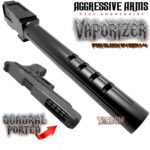 AGGRESSIVE ARMS VAPORIZER Ported Compensated Barrel for OEM GLOCK 34 GEN 1 2 3 4 - 416 STAINLESS BLACK NITRIDE