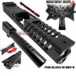 AGGRESSIVE ARMS BLACK SHADOW X-PORT PORTED SLIDE AND 10 PORT BARREL COMPLETE WITH PARTS INSTALLED FOR GLOCK 21 GEN 3 - .45ACP