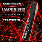 AGGRESSIVE ARMS VAPORIZER TRIAD Ported Compensated Barrel for OEM GLOCK 19 GEN 1 2 3 4 5 - 416 STAINLESS BLACK NITRIDE - Image 5