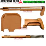AGGRESSIVE ARMS COPPER PVD STRIKER - COMPLETE DEPRESSOR ROD - EXTRACTOR - SLIDE PLATE for GLOCK 43 43X 48