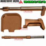 AGGRESSIVE ARMS COPPER PVD STRIKER - COMPLETE DEPRESSOR ROD - EXTRACTOR - SLIDE PLATE for GLOCK 43 43X 48