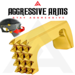AGGRESSIVE ARMS JEWELRY GOLD DIMPLE PINS - EXTENDED SLIDE LOCK - EXTENDED MAGAZINE CATCH for GLOCK 43X & 48 - Image 5