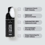 YUMAIN "TACTICAL" TATTOO 2 PACK COMBO AFTERCARE WASH FOAM 5.5 PH & CREAM - GENTLE SOOTHING 100% VEGAN INGREDIENTS - Image 3