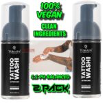 YUMAIN "TACTICAL" TATTOO 2 PACK AFTERCARE WASH FOAM 5.5 PH GENTLE SOOTHING 100% VEGAN INGREDIENTS