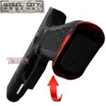 STEEL CITY ARSENAL GLOCK 19 / 23  ENHANCED V2 BATTLEWORN RED BILLET ALUMINUM MAGWELL – FITS GEN 5 OEM FACTORY FRAMES - Image 3