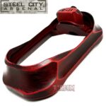 STEEL CITY ARSENAL GLOCK 17 / 34 / 45 ENHANCED V2 BATTLEWORN RED BILLET ALUMINUM MAGWELL – FITS GEN 5 OEM FACTORY FRAMES - Image 3