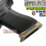 STEEL CITY ARSENAL GLOCK 17 / 34 / 45 ENHANCED V2 FDE TAN BILLET ALUMINUM MAGWELL – FITS COMPACT GEN 5 OEM FACTORY FRAMES - Image 2