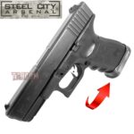 STEEL CITY ARSENAL GLOCK 19 / 23 ENHANCED BATTLEWORN GREY BILLET ALUMINUM MAGWELL – FITS COMPACT GEN 3 OEM FACTORY FRAMES - Image 5