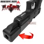 AGGRESSIVE ARMS THE FLATLINE MASS Recoil REDUCTION COMPENSATOR for GEN 3 GLOCK 17 19 34  BLACK - 1/2x28 TPI Thread - Image 4