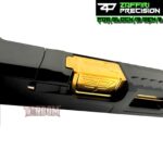 ZAFFIRI BLACK COMPLETE IBS PORTED SLIDE WITH GOLD PLATED CHUNK BARREL - SIGHTS - UPK INSTALLED - RMR COVER PLATE FOR GLOCK 19 GEN 3 - Image 5