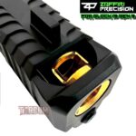ZAFFIRI BLACK COMPLETE IBS PORTED SLIDE WITH GOLD PLATED CHUNK BARREL - SIGHTS - UPK INSTALLED - RMR COVER PLATE FOR GLOCK 19 GEN 3 - Image 6