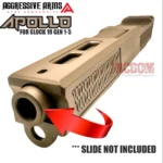 AGGRESSIVE ARMS APOLLO Match FDE PVD STAINLESS Barrel for GLOCK 19 GEN 1-5 - 9mm - Image 4