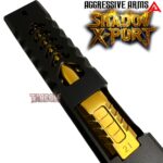 AGGRESSIVE ARMS GOLD VERSION SHADOW X-PORT PORTED SLIDE AND 10 PORT BARREL COMPLETE WITH PARTS INSTALLED FOR GLOCK 21 GEN 3 - .45ACP - Image 6
