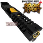 AGGRESSIVE ARMS GOLD VERSION SHADOW X-PORT PORTED SLIDE AND 10 PORT BARREL COMPLETE WITH PARTS INSTALLED FOR GLOCK 21 GEN 3 - .45ACP - Image 5