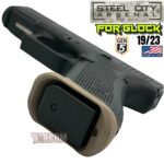 STEEL CITY ARSENAL GLOCK 19 / 23 ENHANCED V2 FDE BILLET ALUMINUM MAGWELL – FITS GEN 5 OEM FACTORY FRAMES - Image 2
