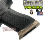 STEEL CITY ARSENAL GLOCK 19 / 23 ENHANCED V2 FDE BILLET ALUMINUM MAGWELL – FITS GEN 5 OEM FACTORY FRAMES - Image 5