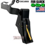 TYRANT DESIGNS I.T.T.S BLACK TRIGGER GOLD Safety with BLACK STEALTH BAR for Glock 43 - 43x - 48 MODELS - Image 3