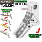 WARFINGER by RANGER PROOF POLISHED SILVER ALUMINUM TALON TRIGGER for GLOCK GEN 1 2 3 4 5 - 17 19 19X 20 21 22 23 24 26 27 31 32 33 34 35 37 36 38 39 43 43x 45 48 (Copy)