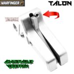 WARFINGER by RANGER PROOF POLISHED SILVER ALUMINUM TALON TRIGGER for GLOCK GEN 1 2 3 4 5 - 17 19 19X 20 21 22 23 24 26 27 31 32 33 34 35 37 36 38 39 43 43x 45 48 (Copy) - Image 2