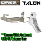 WARFINGER by RANGER PROOF POLISHED SILVER ALUMINUM TALON TRIGGER for GLOCK GEN 1 2 3 4 5 - 17 19 19X 20 21 22 23 24 26 27 31 32 33 34 35 37 36 38 39 43 43x 45 48 (Copy) - Image 8