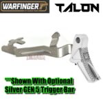 WARFINGER by RANGER PROOF POLISHED SILVER ALUMINUM TALON TRIGGER for GLOCK GEN 1 2 3 4 5 - 17 19 19X 20 21 22 23 24 26 27 31 32 33 34 35 37 36 38 39 43 43x 45 48 (Copy) - Image 6