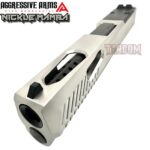 AGGRESSIVE ARMS SATIN NICKLE MAMBA PORTED SLIDE AND BARREL COMPLETE WITH PARTS INSTALLED FOR GLOCK 17 GEN 5 - VAPOR - Image 4