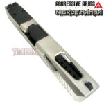 AGGRESSIVE ARMS SATIN NICKLE MAMBA PORTED SLIDE AND BARREL COMPLETE WITH PARTS INSTALLED FOR GLOCK 17 GEN 5 - VAPOR - Image 5