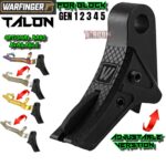 WARFINGER by RANGER PROOF STEALTH BLACK TALON TRIGGER for GLOCK GEN 1 2 3 4 5 - 17 19 19X 20 21 22 23 24 26 27 31 32 33 34 35 37 36 38 39 43 43x 45 48