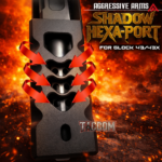 AGGRESSIVE ARMS BLACK SHADOW HEXA-PORT PORTED SLIDE AND 6 PORT BARREL COMPLETE WITH PARTS INSTALLED FOR GLOCK 43 / 43X - Image 2
