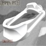 STEEL CITY ARSENAL GLOCK 17 / 34 / 45 ENHANCED V2 STORM WHITE BILLET ALUMINUM MAGWELL – FITS GEN 5 OEM FACTORY FRAMES - Image 3